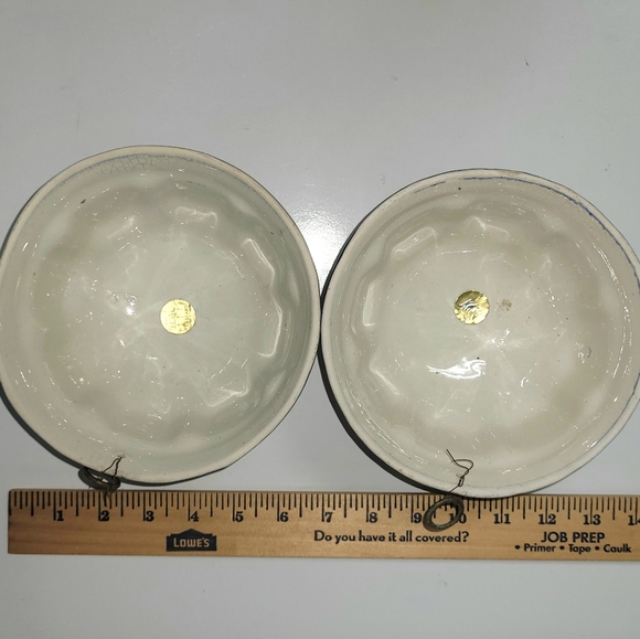 Bassano Vintage Italian Hand Painted Ceramic Mold, Set of 2 - Picture 7 of 11